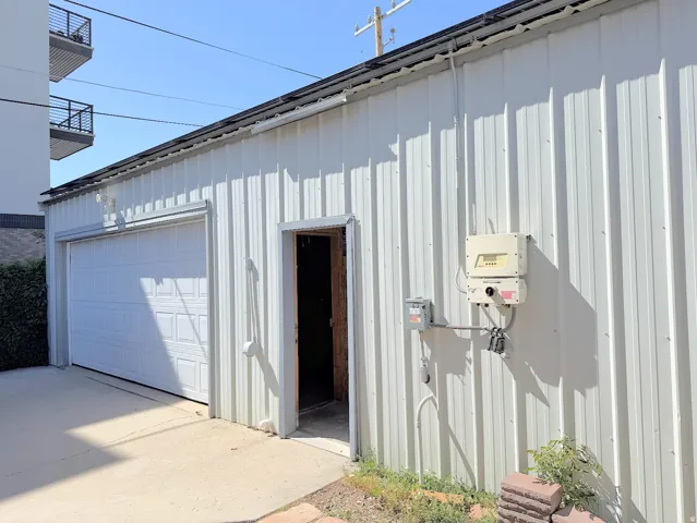 4 Car Wide Garage with Solar Panels