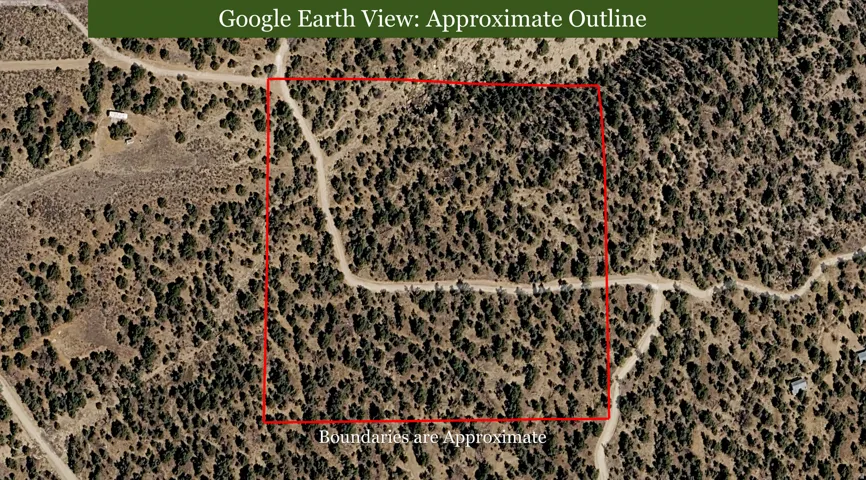 Google Earth View. An approximate outline of the property's boundaries