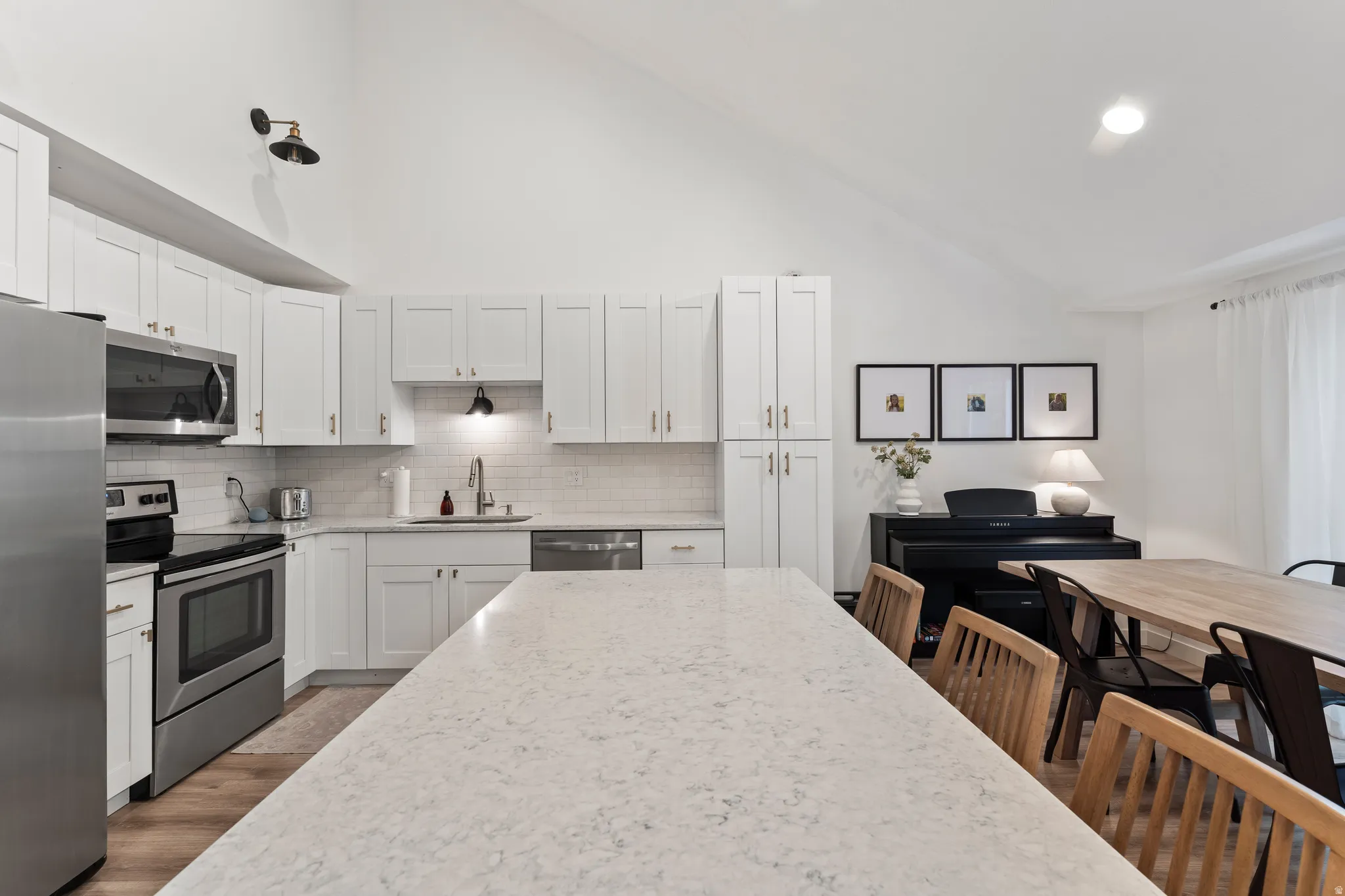 Spacious Kitchen with Quartz Countertops