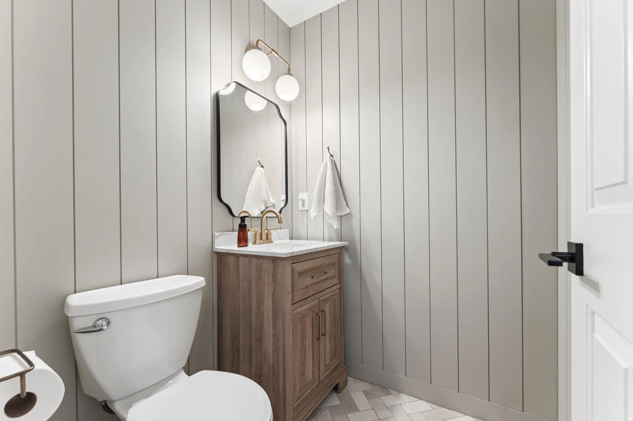 Remodeled Half Bath on 2nd Level