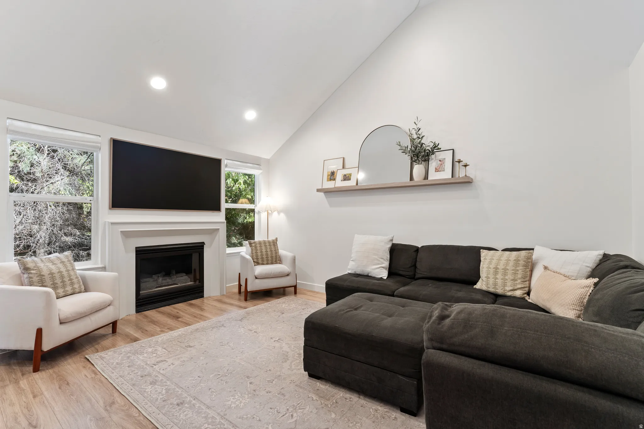 Living Room with Gas Fireplace
