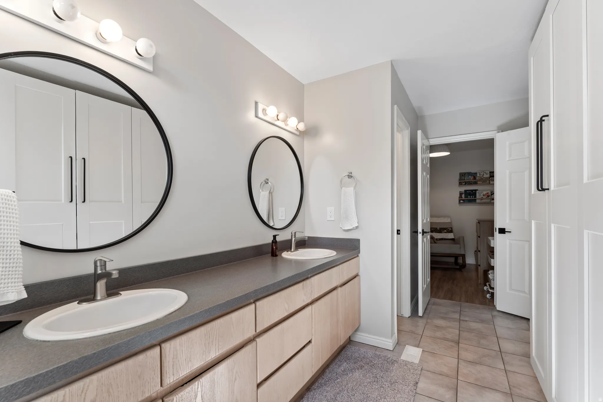 Master Bathroom with Double Vanity