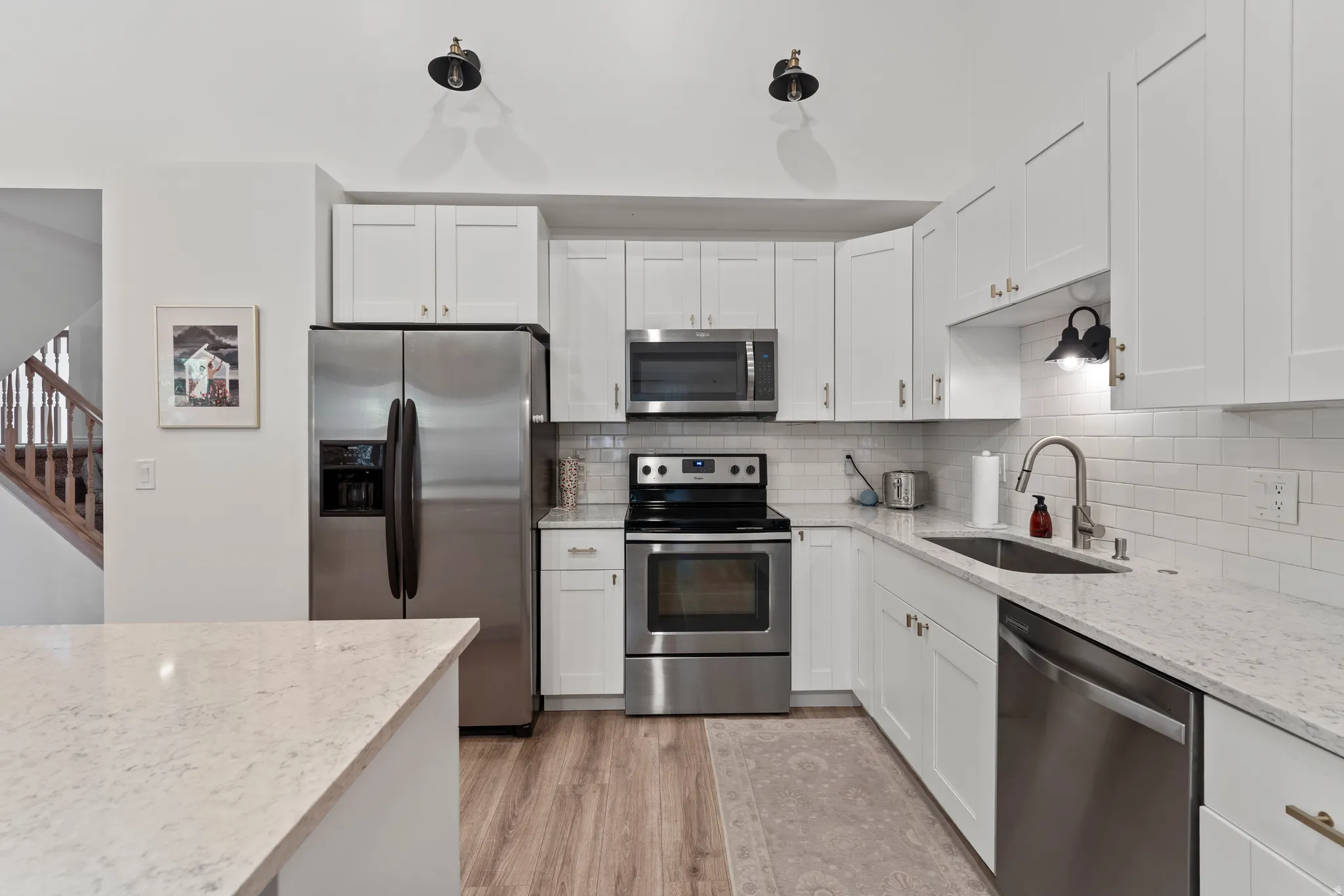 Updated Kitchen with Stainless Steel Appliances