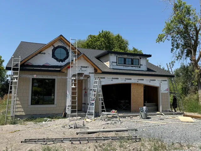 Exterior in progress