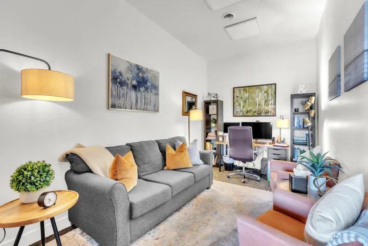 Recessed ceiling lighting, wall-mounted light fixture, and built-in shelving units