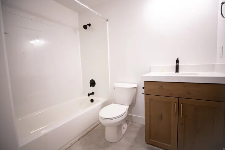 Third full bathroom in finished basement.