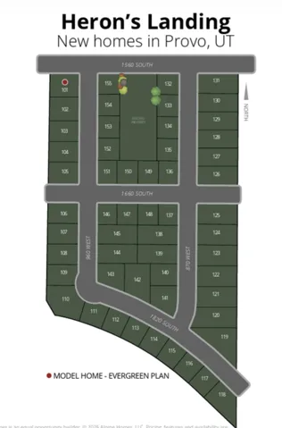 Site Map. Illustrating the plot layout and parcel numbering for the property