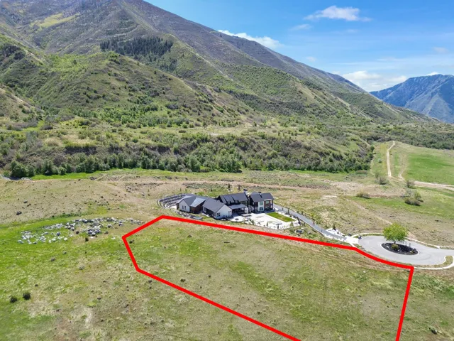 Expansive undeveloped land parcel with a mountainous backdrop