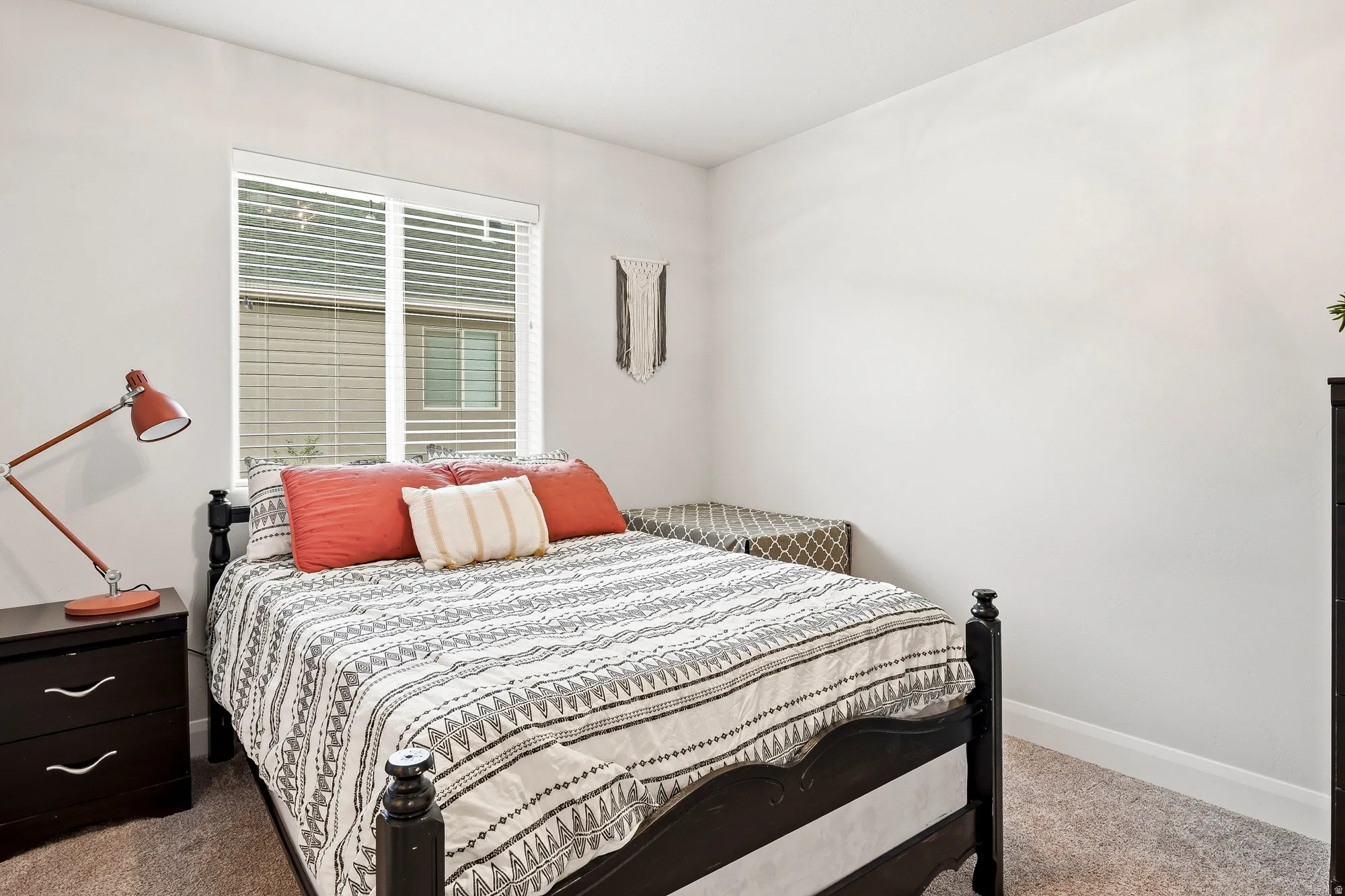 Window with horizontal blinds