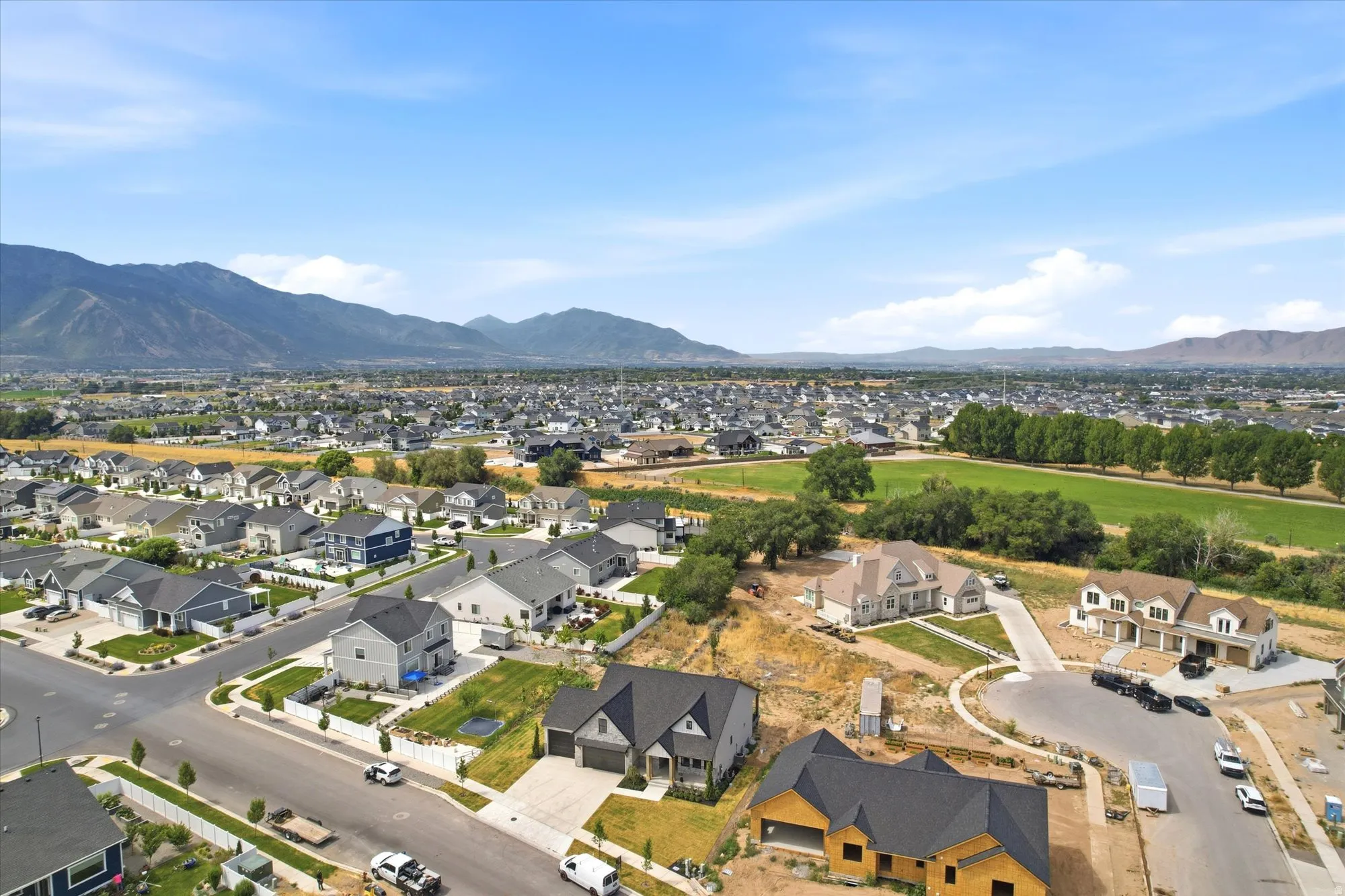 Expansive residential area with a clear sky backdrop