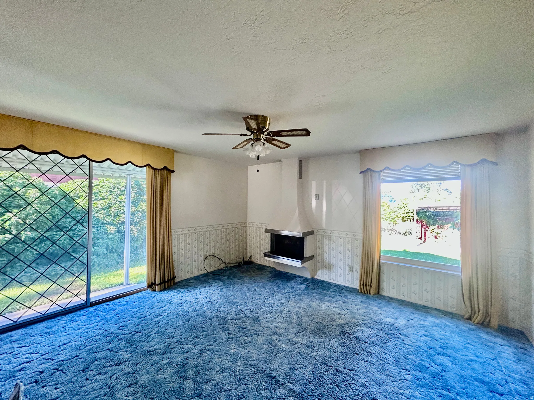 Sunny family room addition on the back of the home
