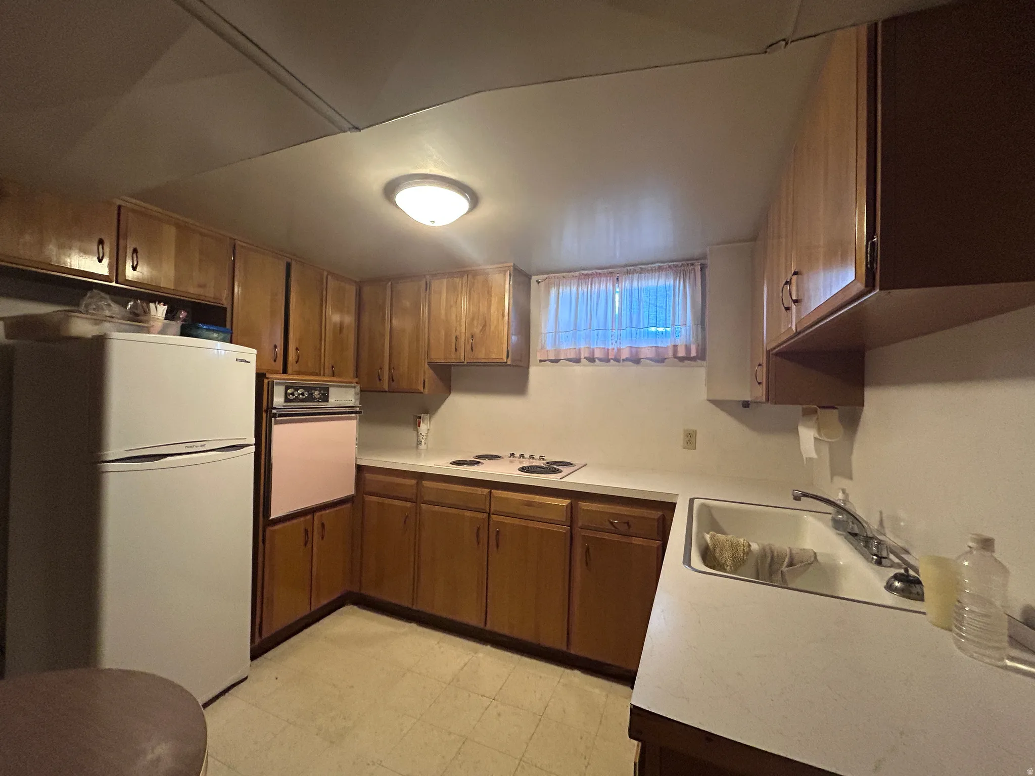 Basement apartment kitchen
