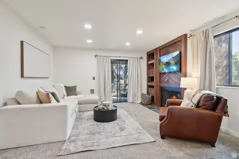 Newer lighting and carpet