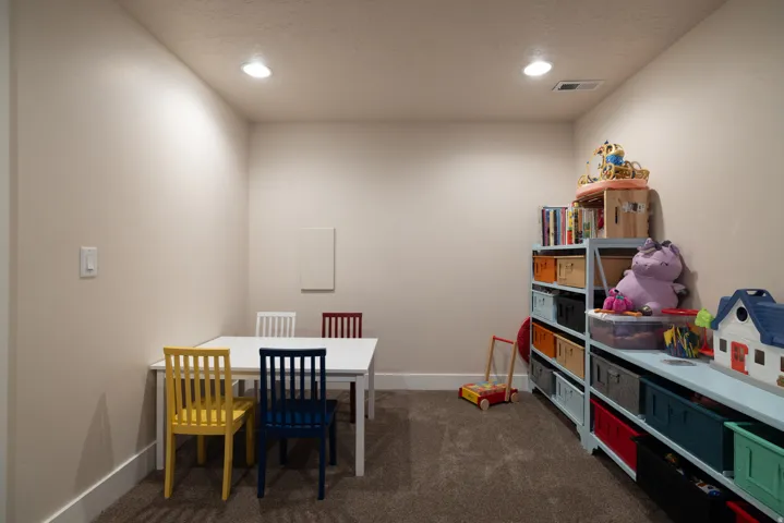 Basement Recreation/Craft Room Looking North