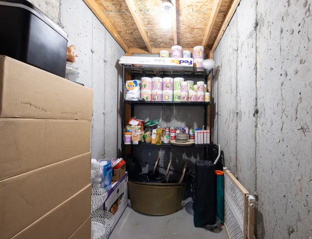 Basement Under Porch Storage Looking North