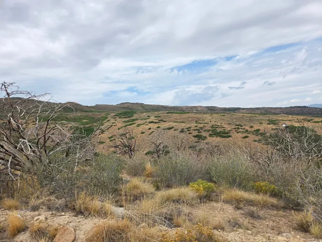Expansive natural landscape featuring rolling hills, distant mountains, and a beautiful view!