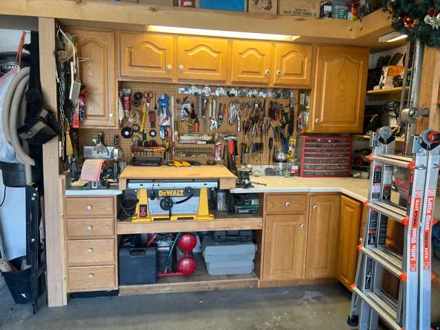Work Bench in Garage