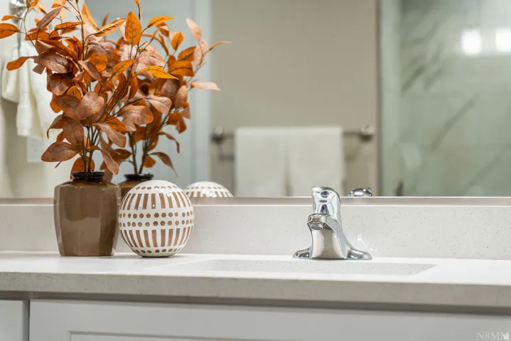 Integrated sink with polished chrome faucet