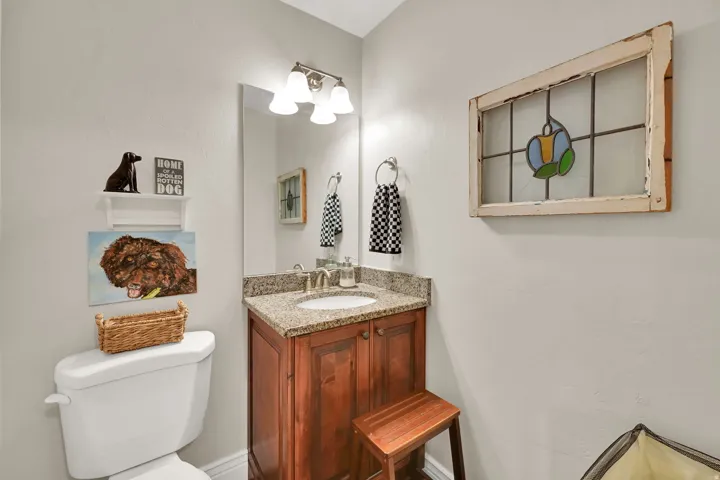 Half Bath Off Garage