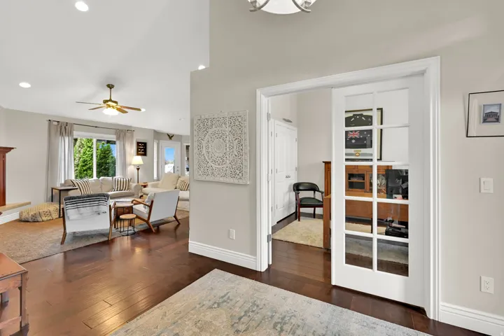 Office off entrance w/ French Doors
