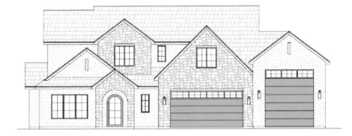 Architectural Drawing. Illustrating the property's exterior elevation