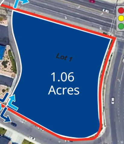 Site Plan. Indicating lot boundaries and total area of the property