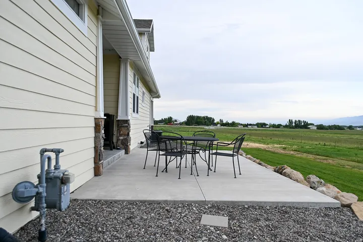 Exterior patio with concrete surface