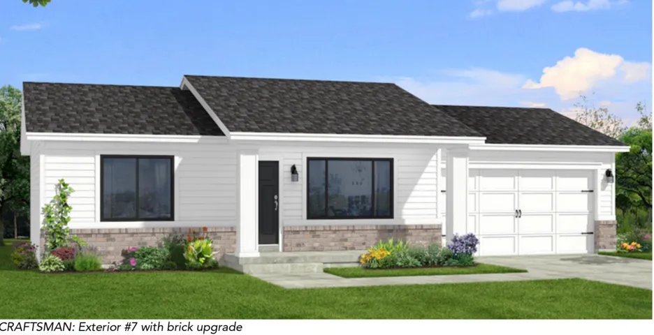 White siding exterior with a dark shingled roof