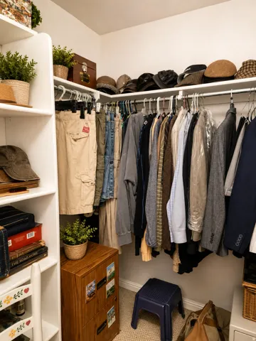 Primary walk-in closet view 2