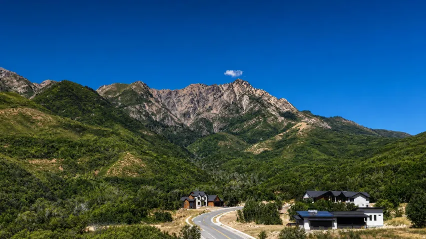 Mountain landscape with natural vegetation