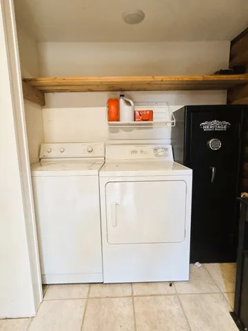 Built-in shelving with recessed lighting