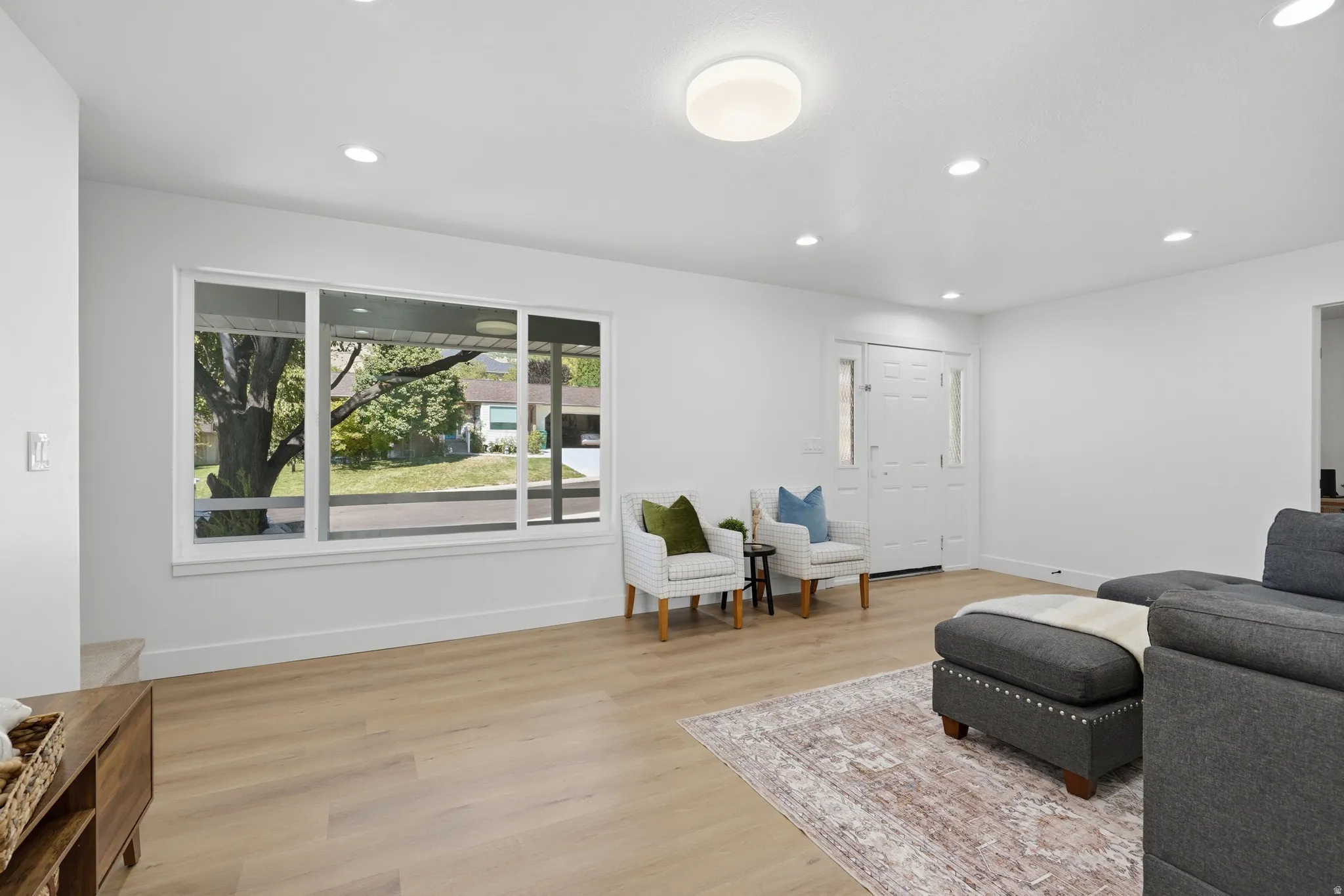 LVP flooring, bright natural light