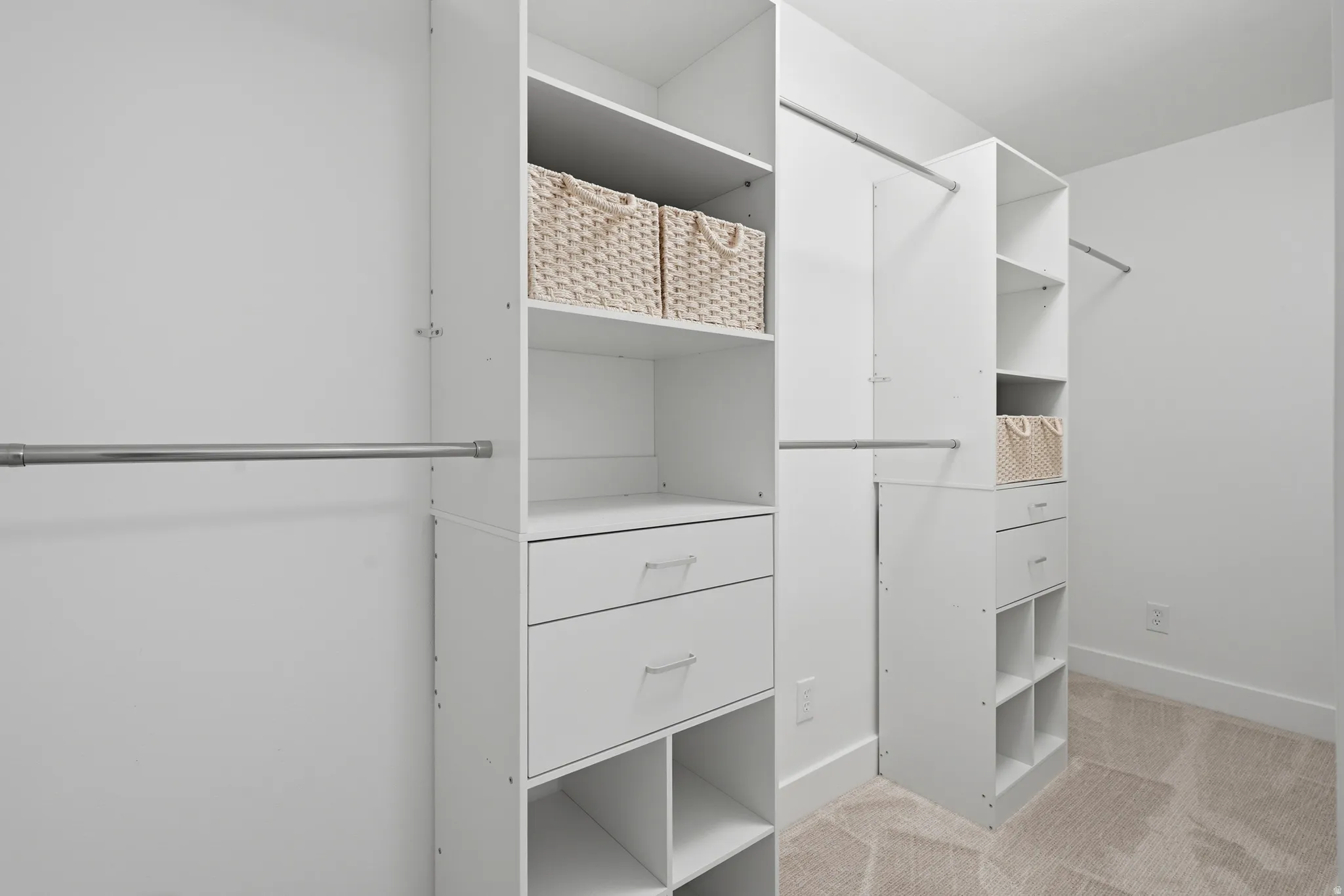 Large walk-in primary closet