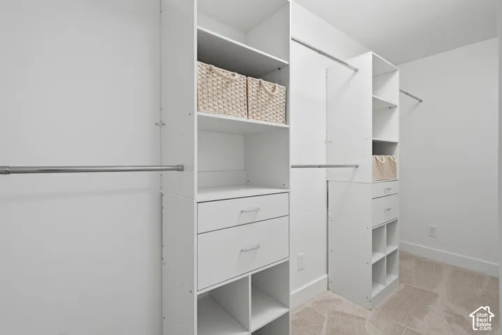 Large walk-in primary closet