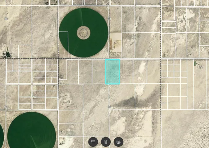 Property Parcel Map. Highlighting the location of the property within a larger land division context