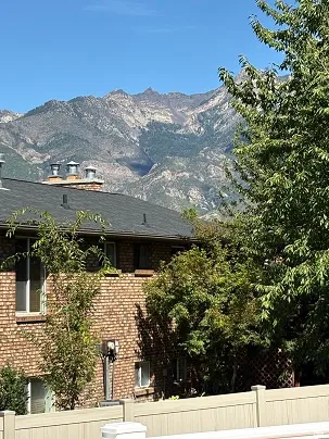 Beautiful mountain view from the back deck