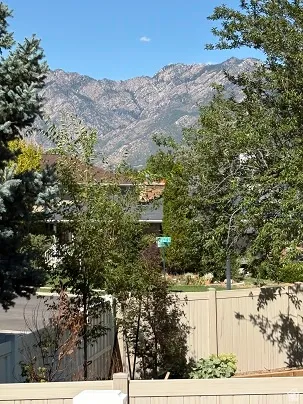 Beautiful mountain views from the back deck