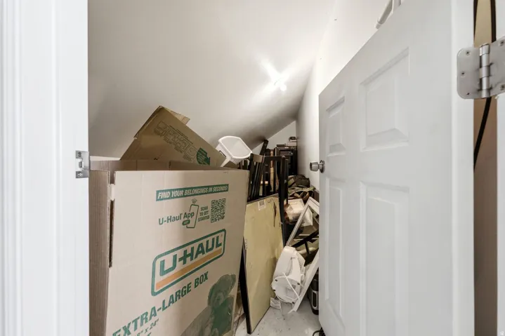 Additional storage area available in master bedroom