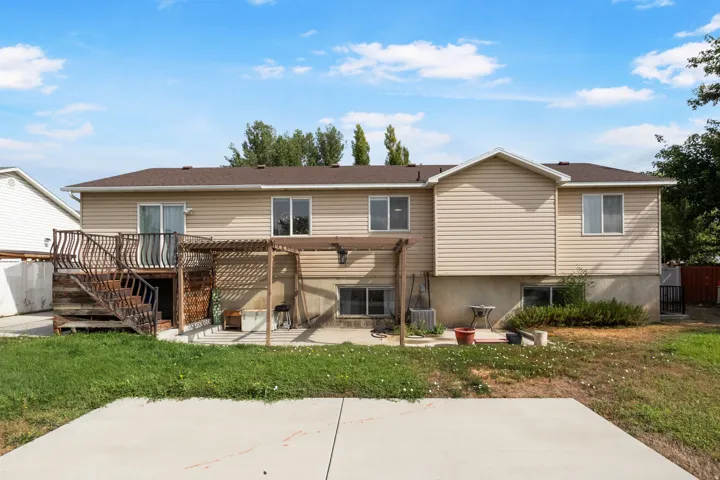 Two-story exterior with horizontal siding