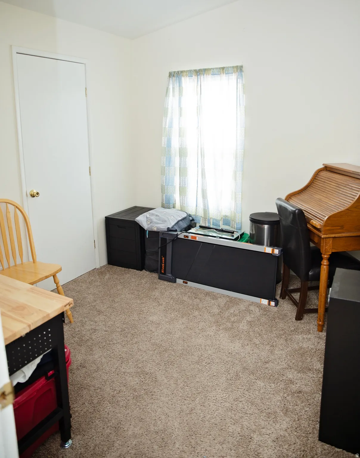 Light-colored wall paint throughout