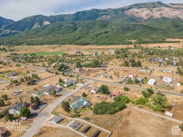 Mountain backdrop with expansive, undeveloped terrain