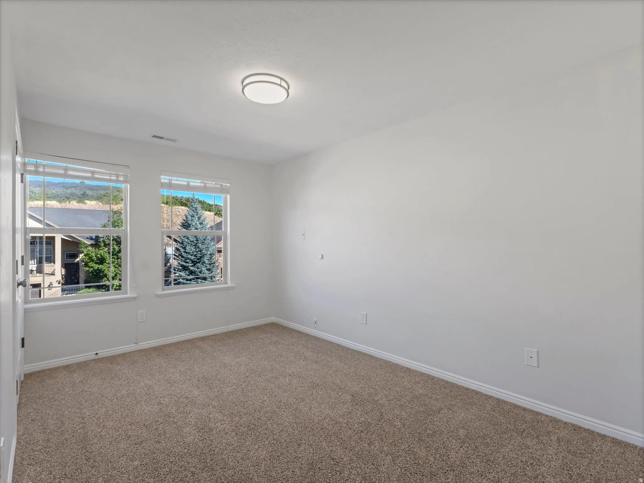 Neutral wall paint and carpeting