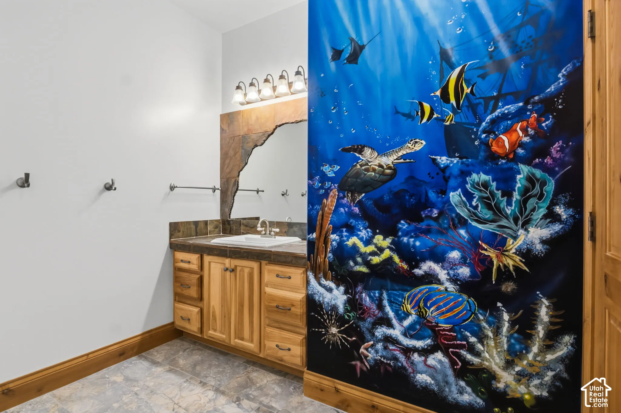 Basement Bedroom with Bathroom