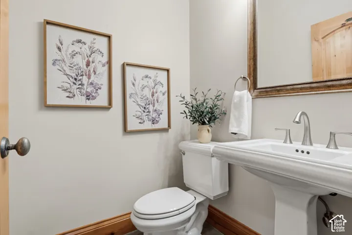 Main floor half bath
