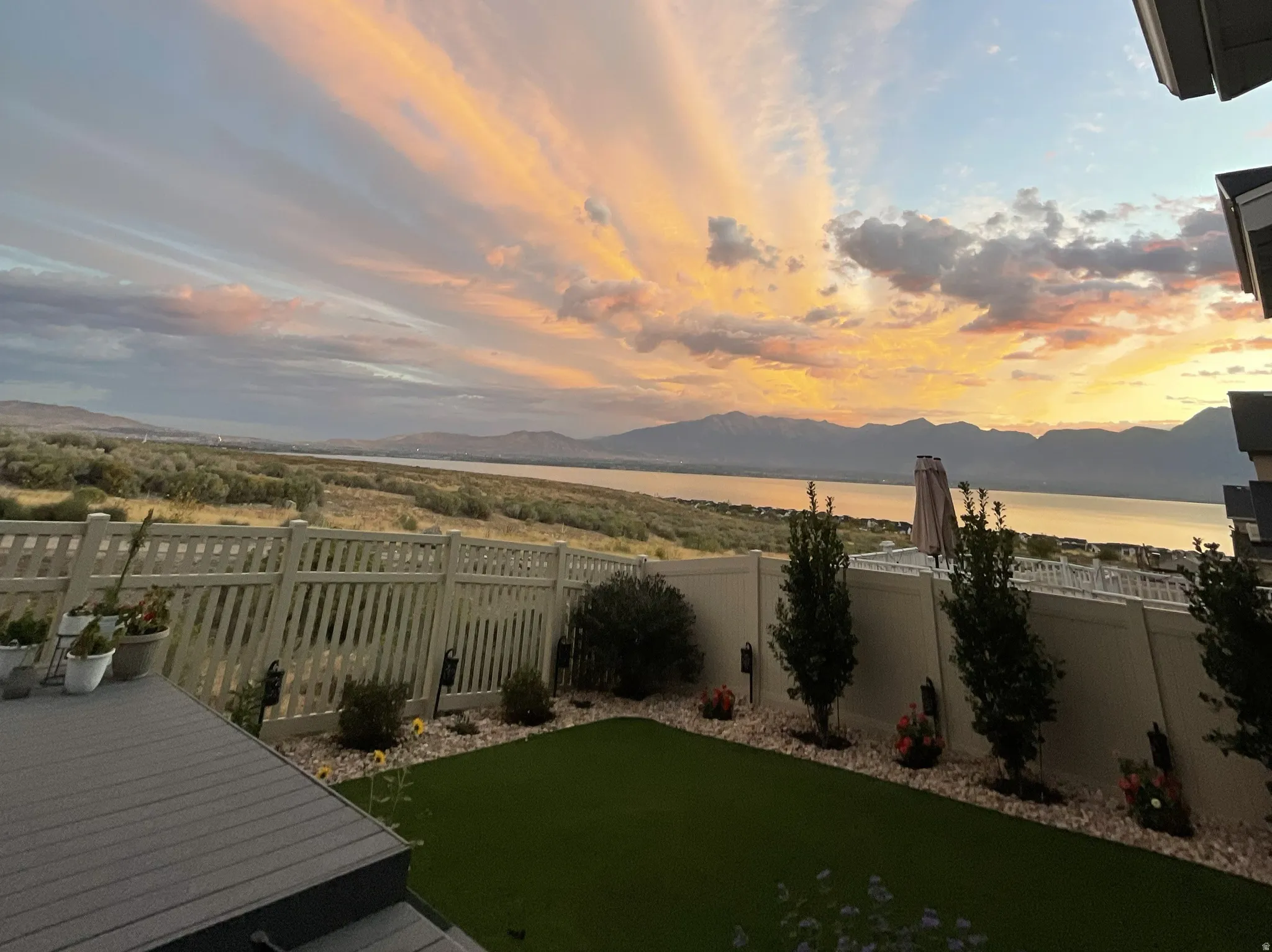 Photo taken by owner from backyard