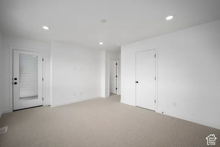 A true suite escape. This bedroom brings all of the cozy vibes without sacrificing style. Also, opens up to a private balcony.