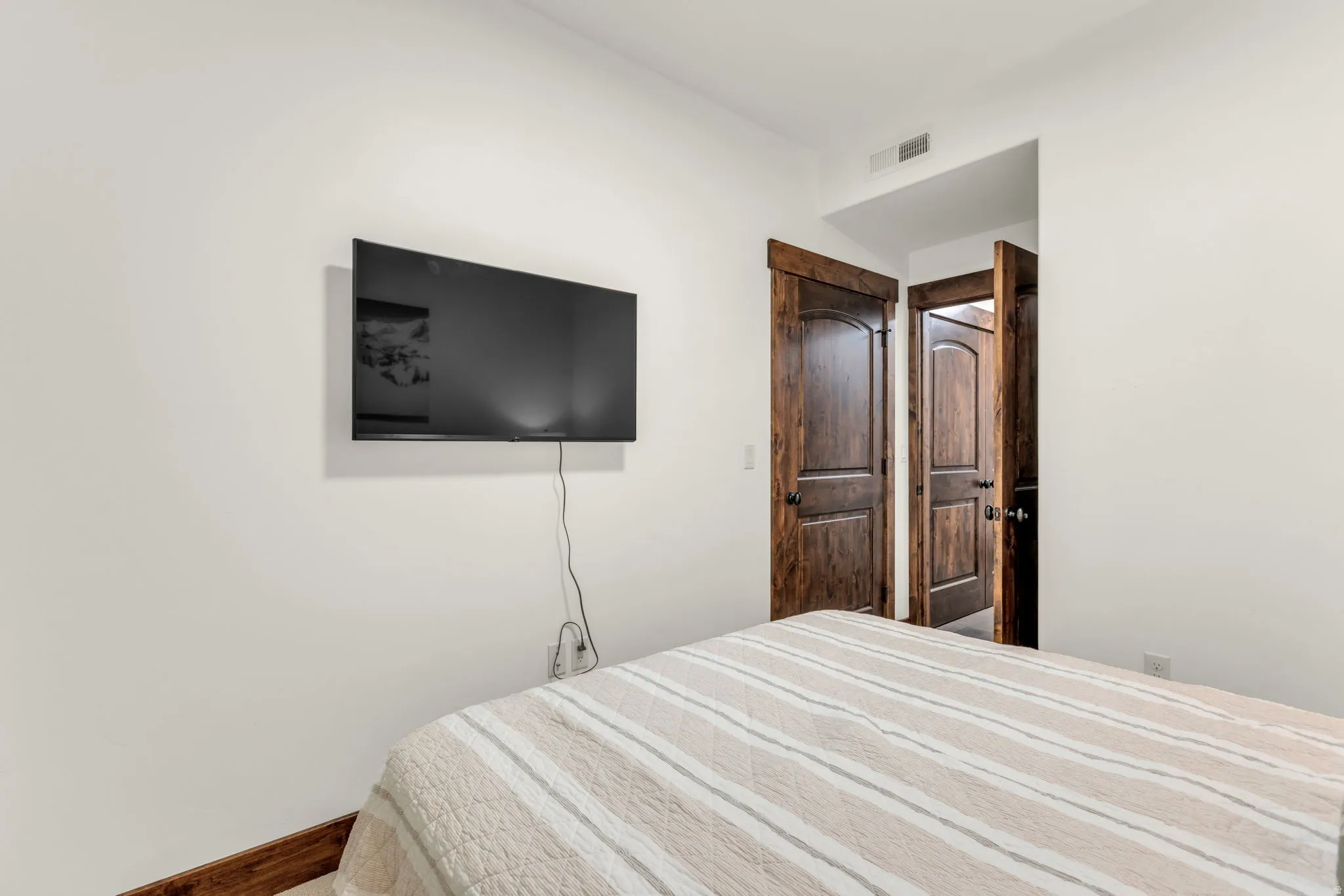 Wall-mounted television fixture