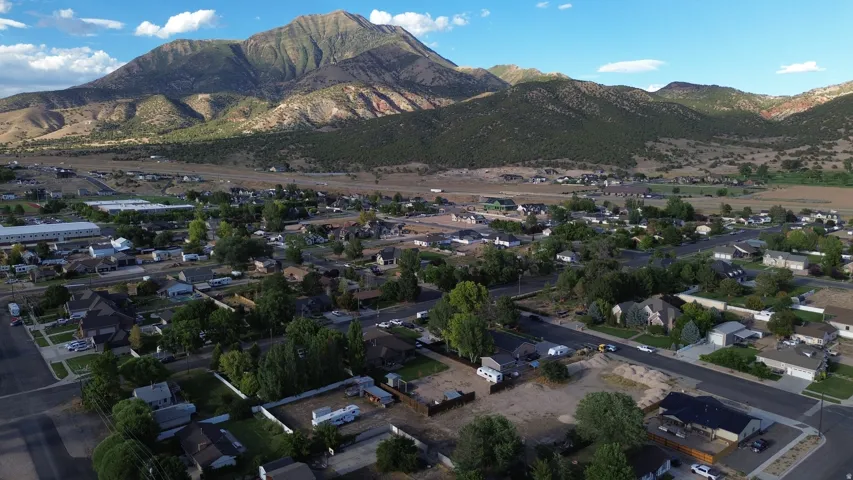 Ariel view of lot and view of Mt. Nebo, and Juab Schools