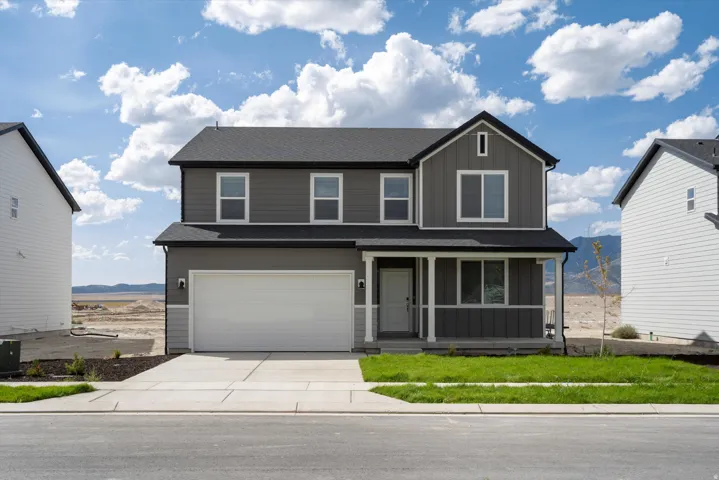 **DISCLAIMER** Exterior package may vary. Contemporary gray exterior with white trim details