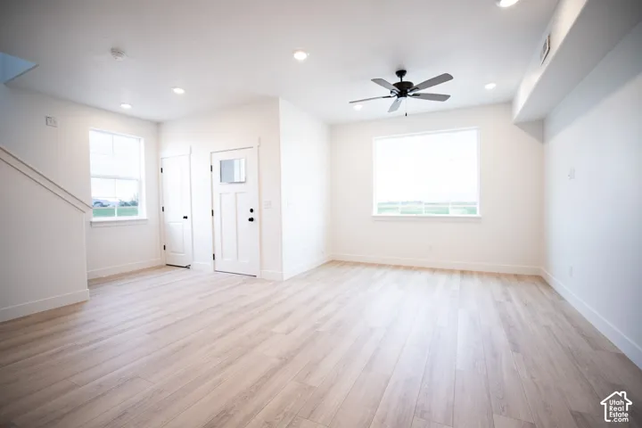 Living room and dining area